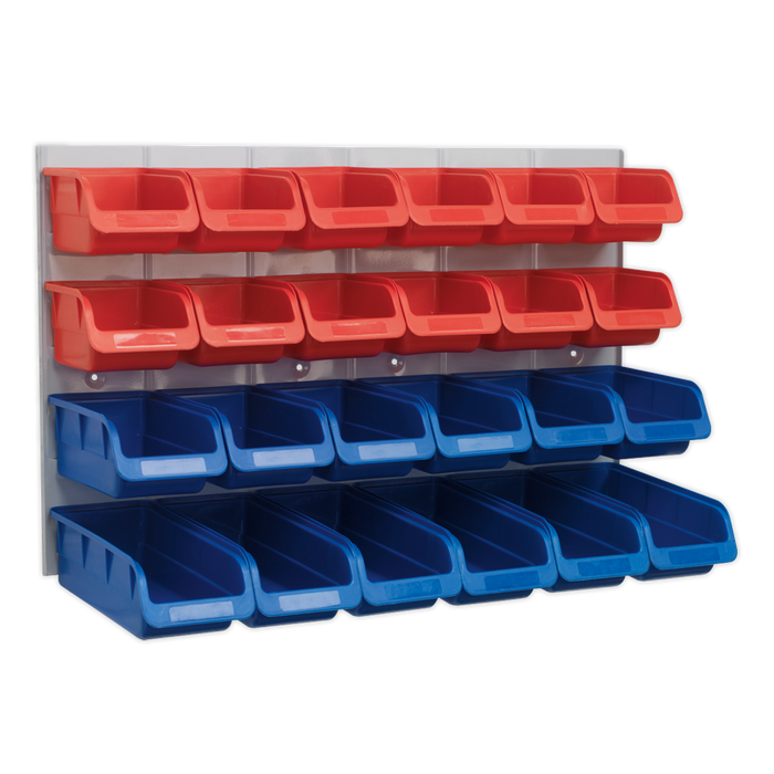 Bin & Panel Combination 24 Bins - Red/Blue | TPS132
