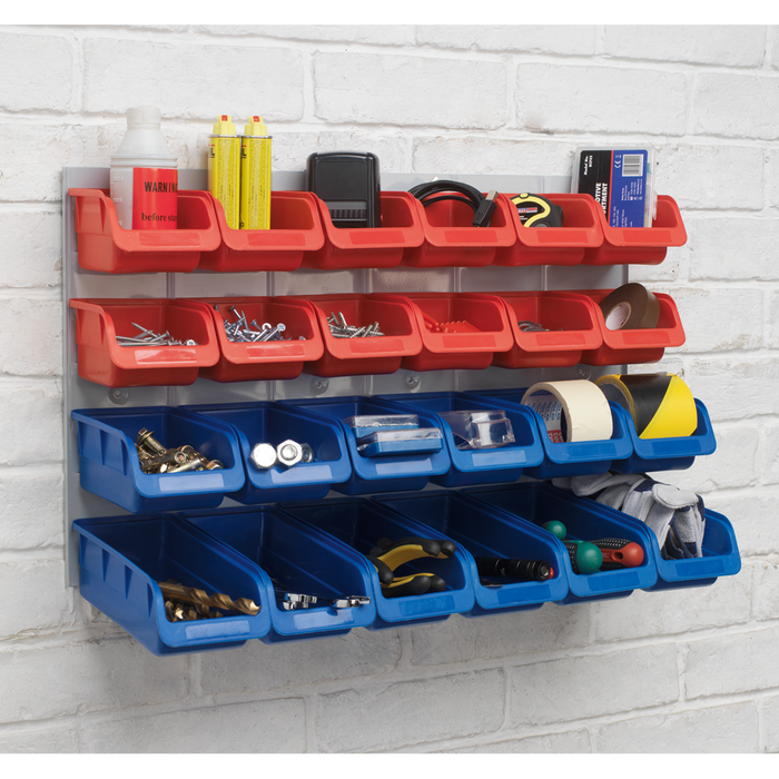 Bin & Panel Combination 24 Bins - Red/Blue | TPS132