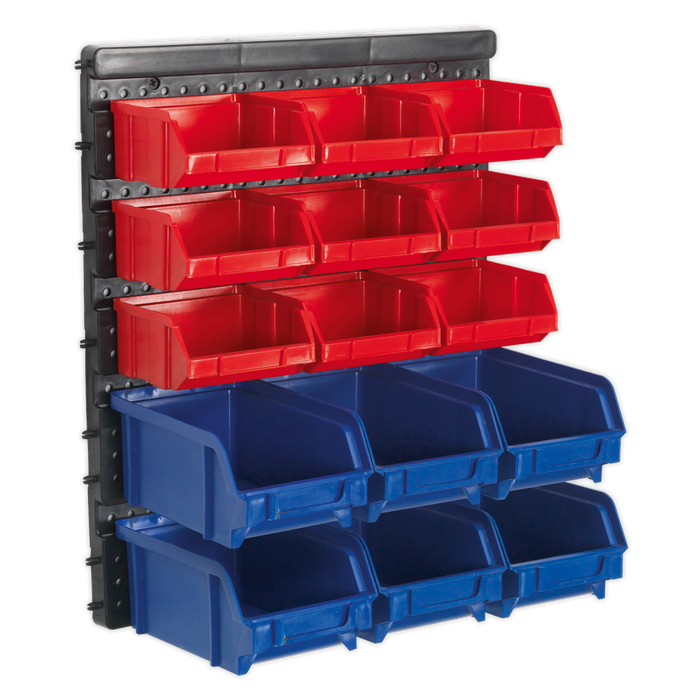 Wall Mounting Bin Storage System with 15 Bins | TPS1569WM