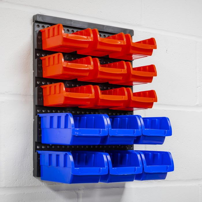 Wall Mounting Bin Storage System with 15 Bins | TPS1569WM