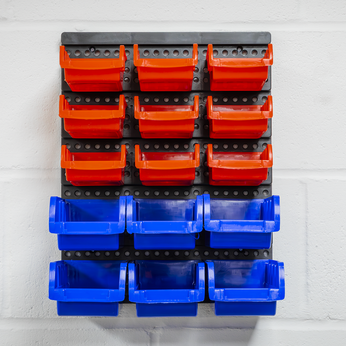Wall Mounting Bin Storage System with 15 Bins | TPS1569WM
