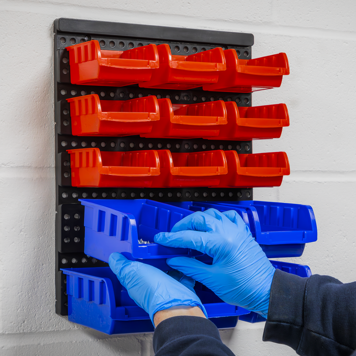 Wall Mounting Bin Storage System with 15 Bins | TPS1569WM
