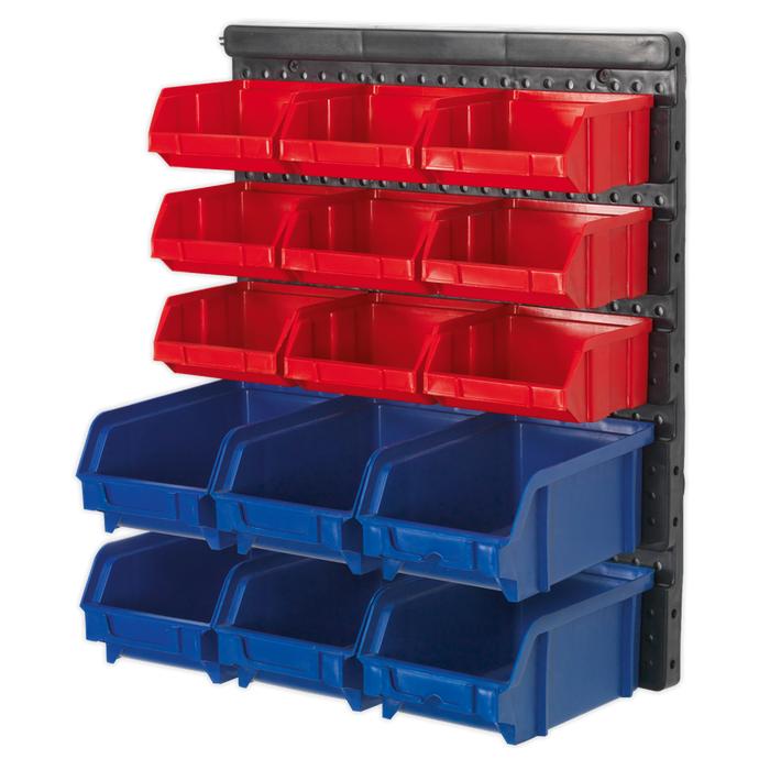 Wall Mounting Bin Storage System with 15 Bins | TPS1569WM