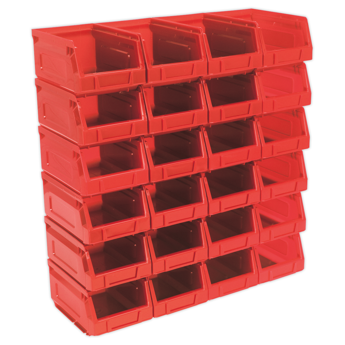 Plastic Storage Bin 105 x 165 x 85mm, Red - Pack of 24 | TPS224R — SBT Ltd.