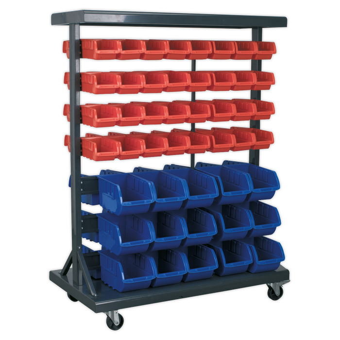 Mobile Bin Storage System with 94 Bins | TPS94