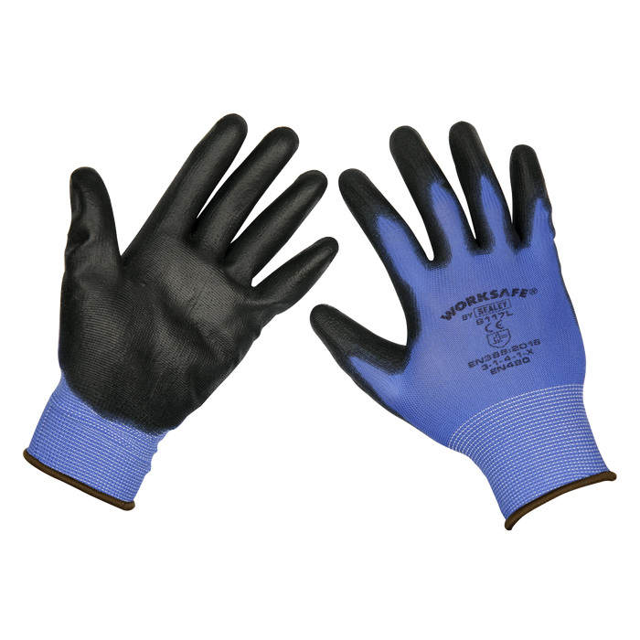 Worksafe® Lightweight Precision Grip Gloves, Large - Pack of 6 Pairs | TSP117L/6
