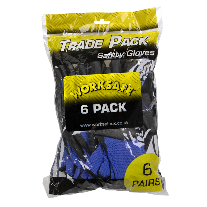 Worksafe® Lightweight Precision Grip Gloves, X-Large - Pack of 6 Pairs | TSP117XL/6