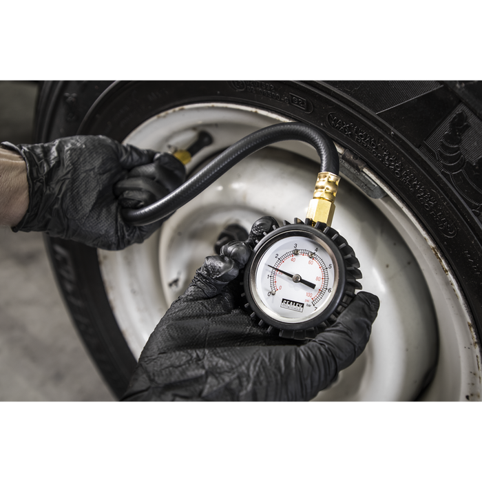 Tyre Pressure Gauge with Clip-On Chuck | TST/PG6