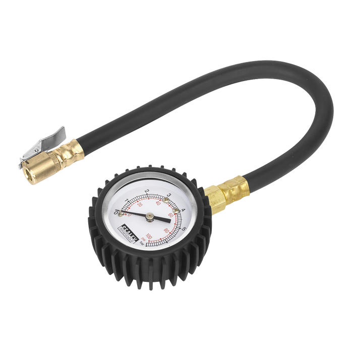 Tyre Pressure Gauge with Clip-On Chuck | TST/PG6
