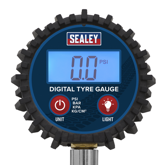 Digital Tyre Pressure Gauge with Push-On Connector | TST002