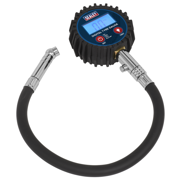 Digital Tyre Pressure Gauge with Push-On Connector | TST002