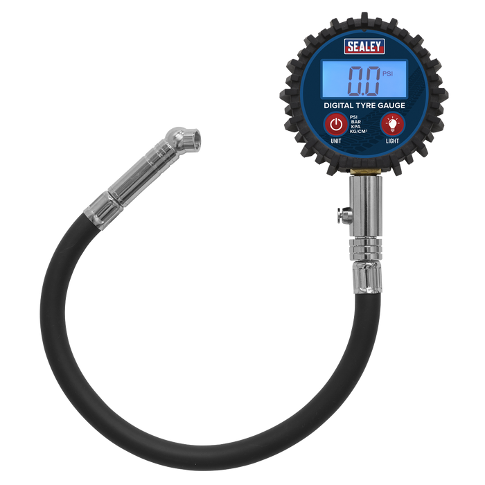 Digital Tyre Pressure Gauge with Push-On Connector | TST002