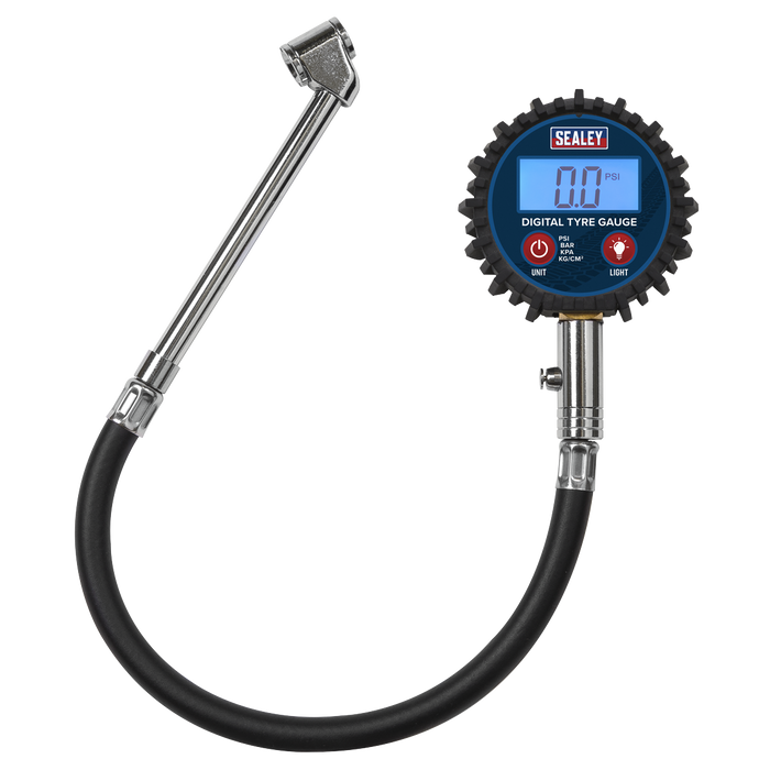 Digital Tyre Pressure Gauge with Twin Push-On Connector | TST003