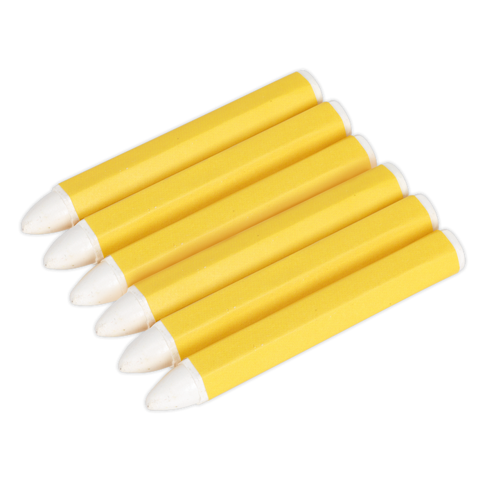 Tyre Marking Crayon, White - Pack of 6 | TST13