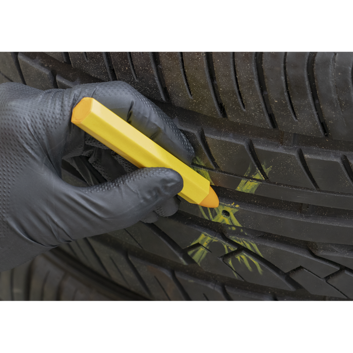 Tyre Marking Crayon, Yellow - Pack of 6 | TST14