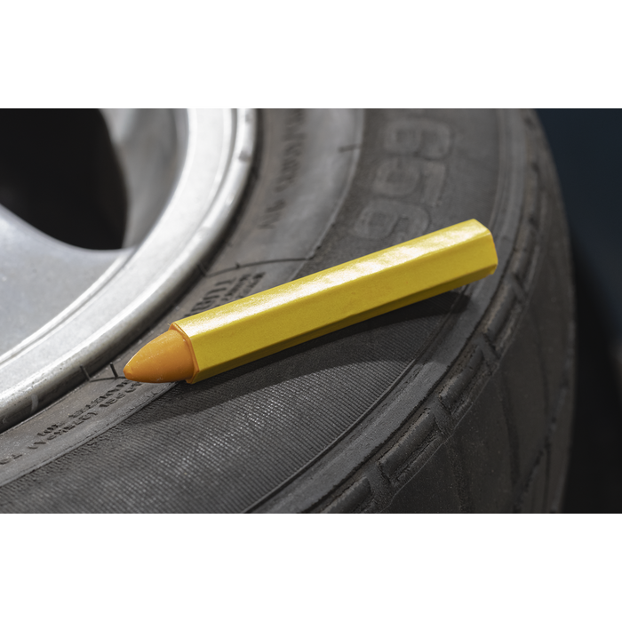 Tyre Marking Crayon, Yellow - Pack of 6 | TST14