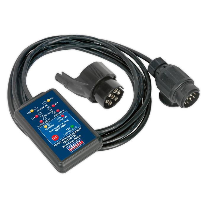 Towing Socket Tester 13-Pin 12V - DVSA Approved | TST22