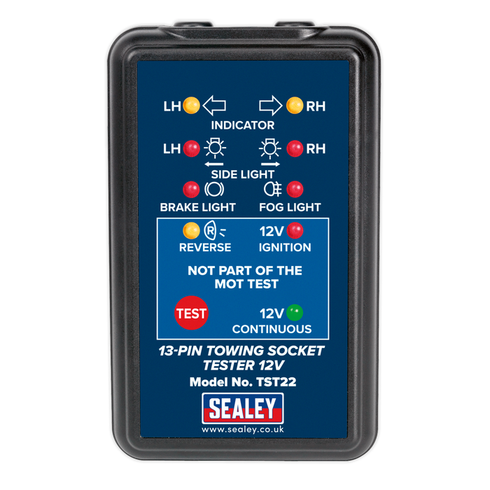 Towing Socket Tester 13-Pin 12V - DVSA Approved | TST22