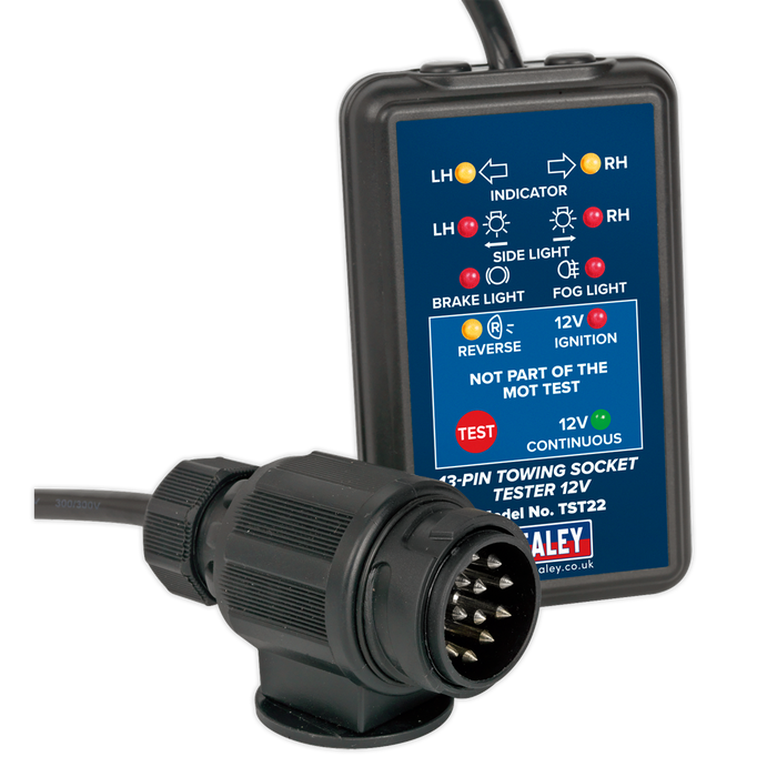 Towing Socket Tester 13-Pin 12V - DVSA Approved | TST22