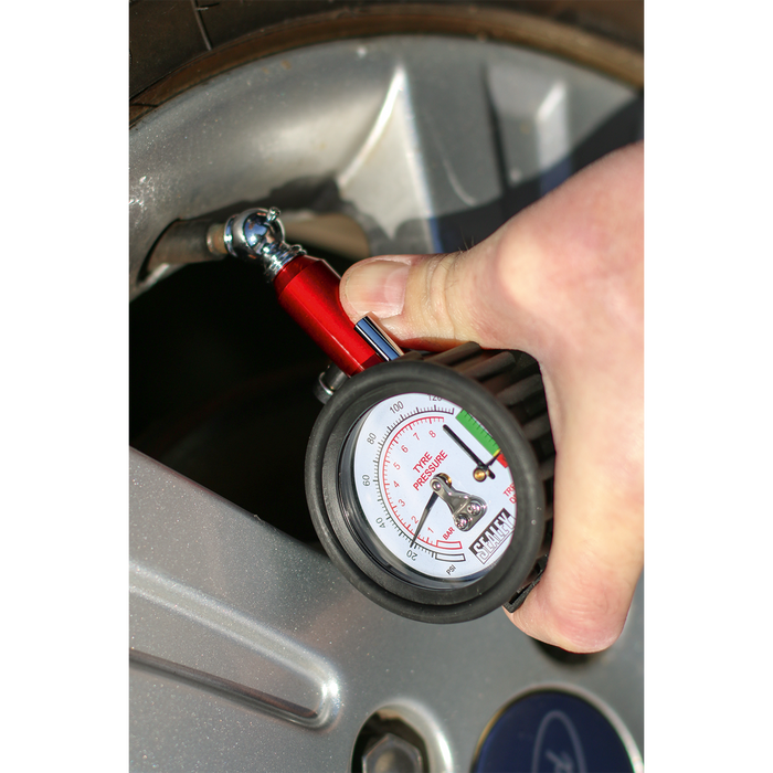 Tyre Pressure Gauge with Tyre Tread Depth Gauge 0-8bar(0-120psi) | TSTPDG01