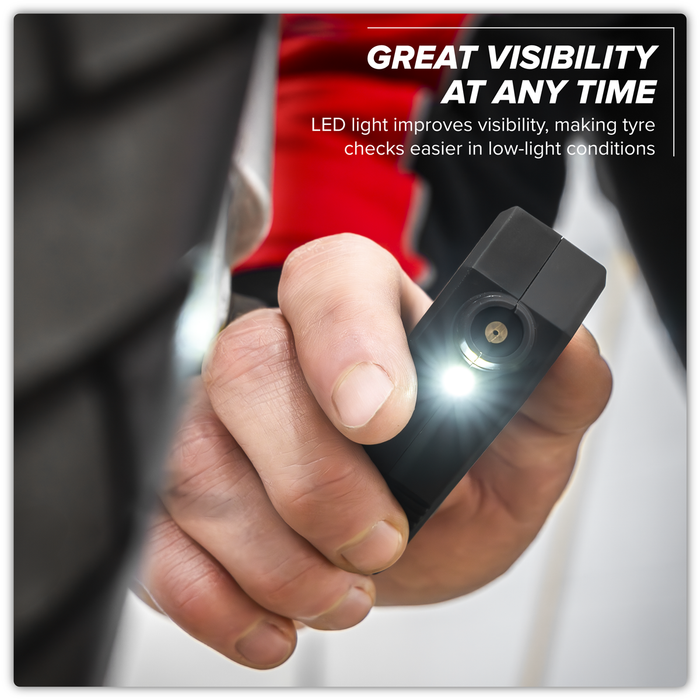 Digital Tyre Pressure & Tread Depth Gauge with LED | TSTPG12