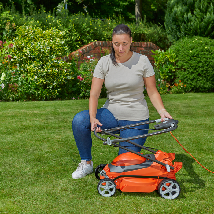 Flymo EasiStore 340R Corded Rotary Lawnmower  | 967987401