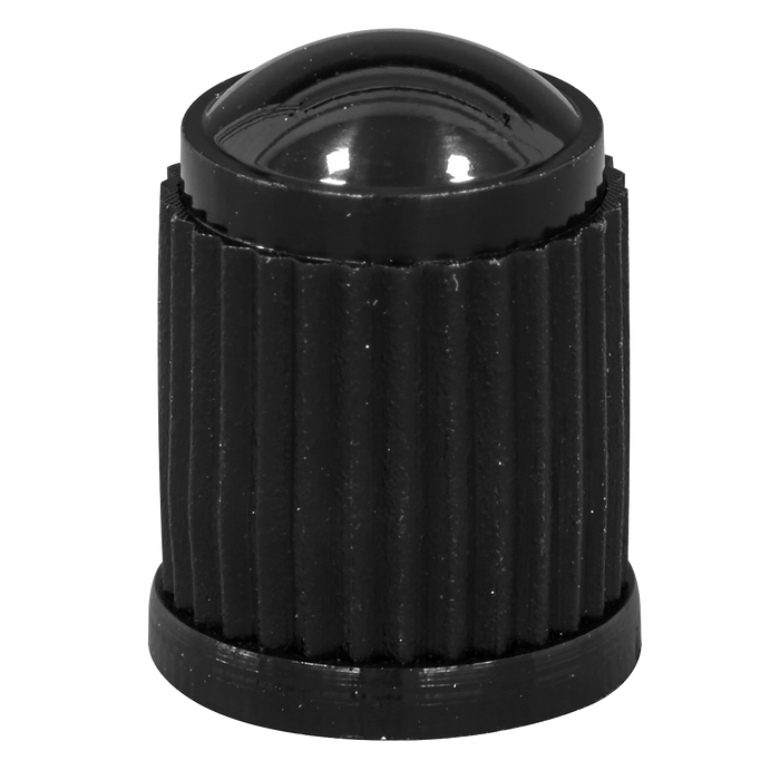 Plastic Valve Caps 4pc - Black | VCP4