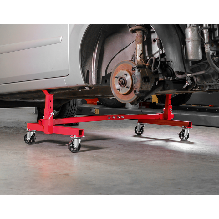 Adjustable 2-Post Vehicle Moving Dolly 900kg Capacity | VMD001