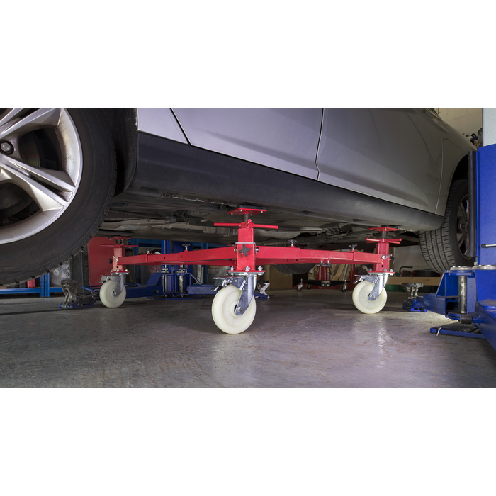 Adjustable 4-Post Vehicle Moving Dolly 900kg Capacity | VMD002