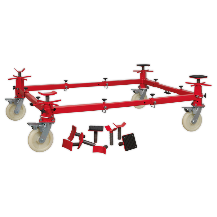 Adjustable 4-Post Vehicle Moving Dolly 900kg Capacity | VMD002