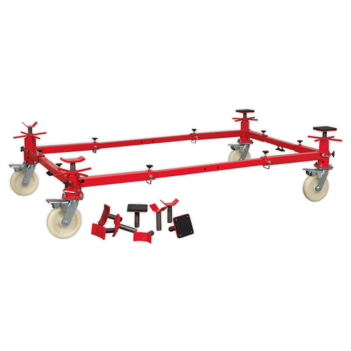 Adjustable 4-Post Vehicle Moving Dolly 900kg Capacity | VMD002