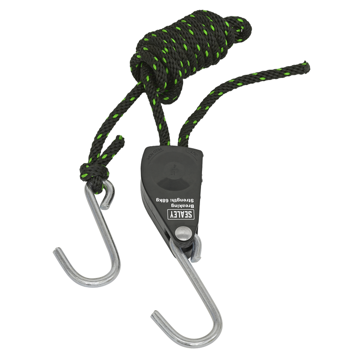Ratchet Parts Hanger/Tie Down with S-Shaped Hooks 2m - Pack of 2 | VS0114