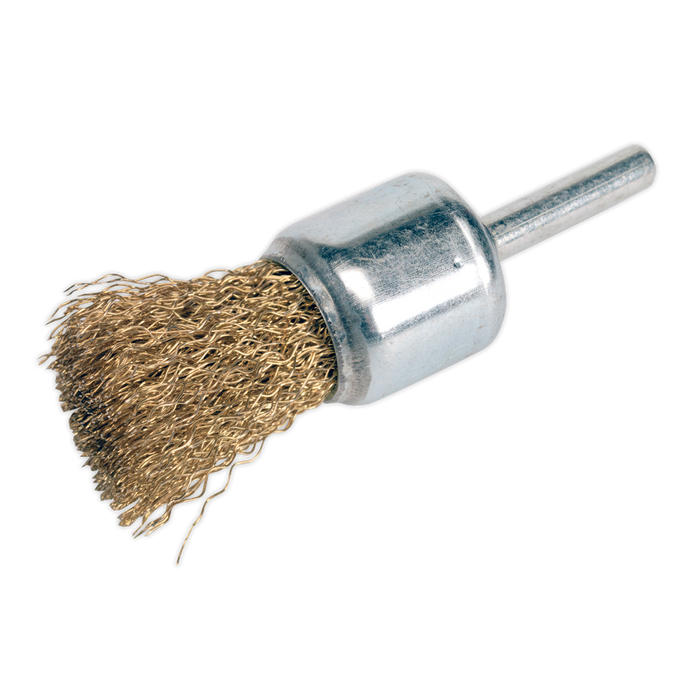 Flat Top Crimped Wire Decarbonising Brush 25mm | VS1803