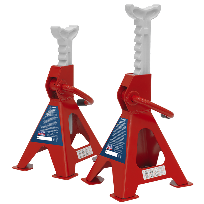 Ratchet Type Axle Stands (Pair) 2 Tonne Capacity per Stand | VS2002