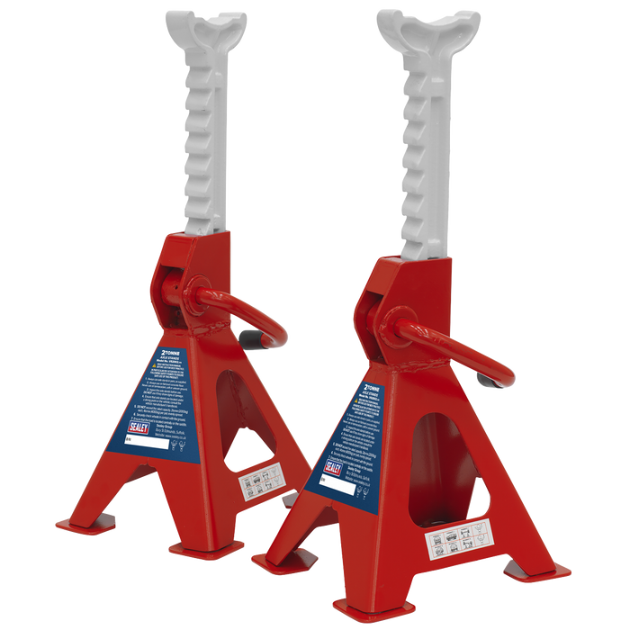 Ratchet Type Axle Stands (Pair) 2 Tonne Capacity per Stand | VS2002