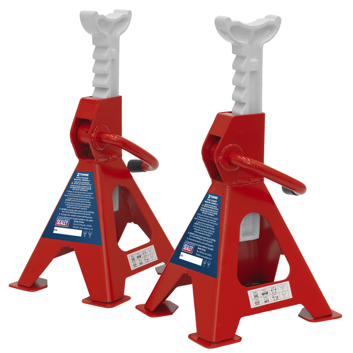 Ratchet Type Axle Stands (Pair) 2 Tonne Capacity per Stand | VS2002