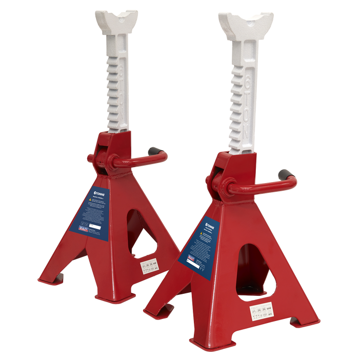 Ratchet Type Axle Stands (Pair) 6 Tonne Capacity per Stand | VS2006