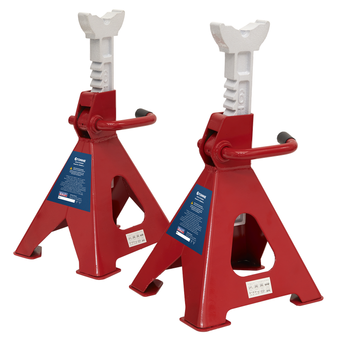 Ratchet Type Axle Stands (Pair) 6 Tonne Capacity per Stand | VS2006