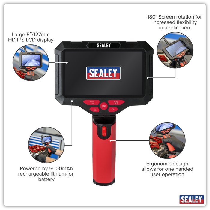 Video Borescope 3.9mm Camera & 5" Screen | VS8117