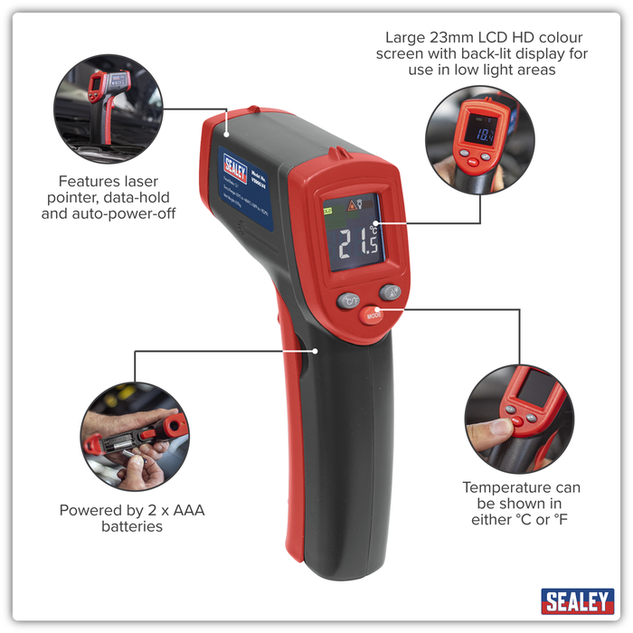 Infrared Laser Digital Thermometer 12:1 | VS900