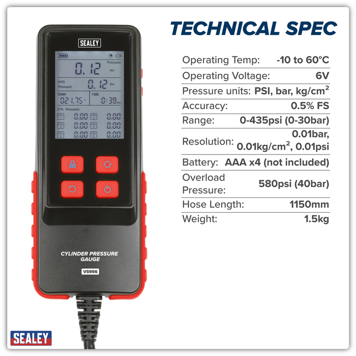 Digital Compression Test Kit 10pc | VS956
