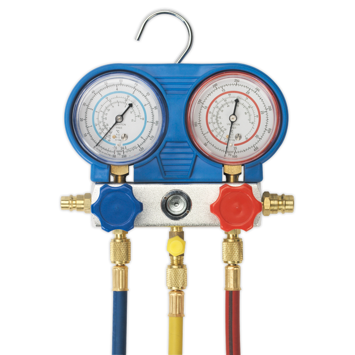 Air Conditioning System Manifold with Sight Glass | VSAC002