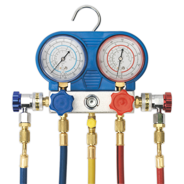 Air Conditioning System Manifold with Sight Glass | VSAC002