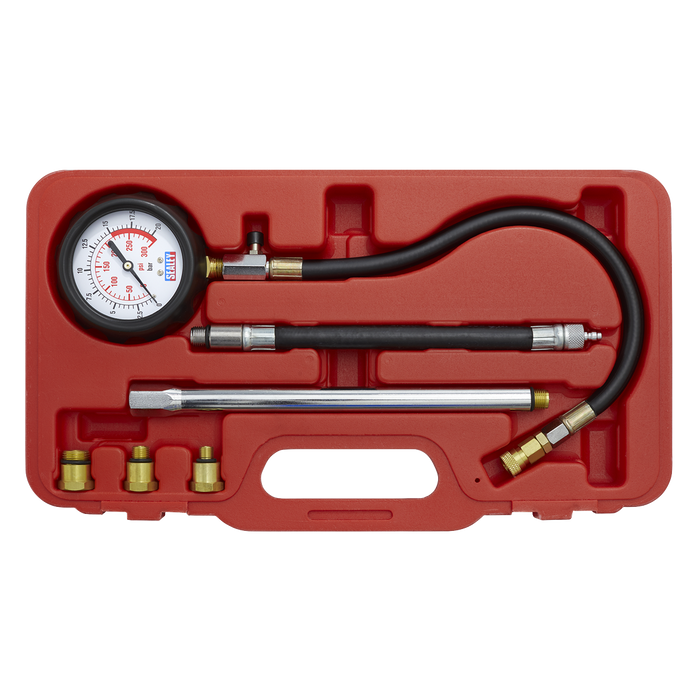 Petrol Compression Tester Deluxe Kit 6pc | VSE300D