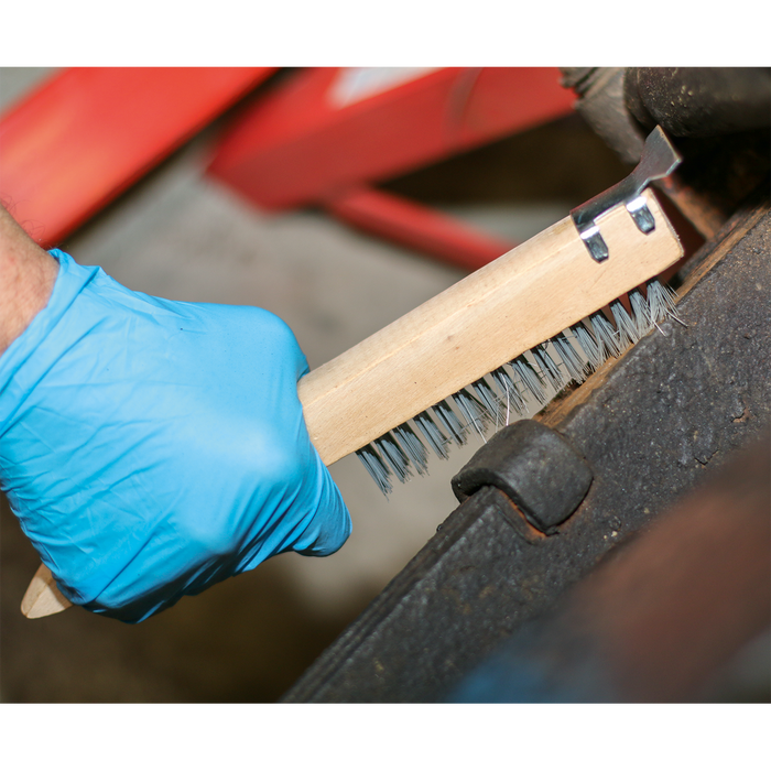 Wire Brush with Steel Fill & Scraper 260mm | WB03