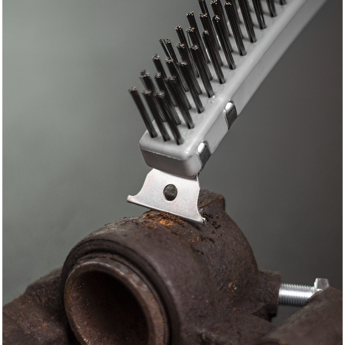 Wire Brush with Stainless Steel Fill & Scraper | WB105