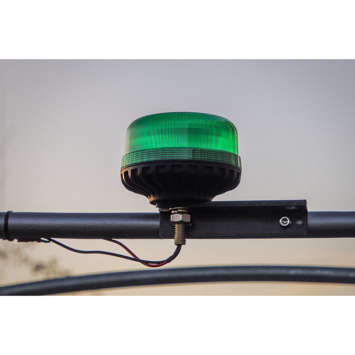 Warning Beacon with 12mm Bolt Fixing 36W SMD LED 12/24V - Green | WB951LEDG