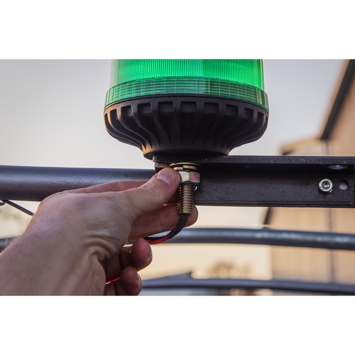Warning Beacon with 12mm Bolt Fixing 36W SMD LED 12/24V - Green | WB951LEDG