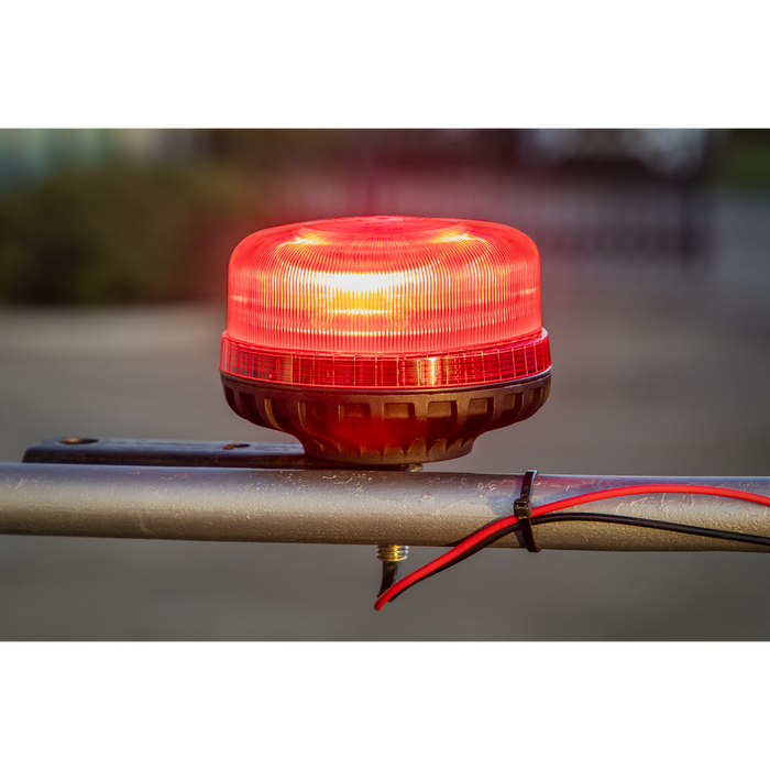 Warning Beacon with 12mm Bolt Fixing 36W SMD LED 12/24V - Red | WB951LEDR