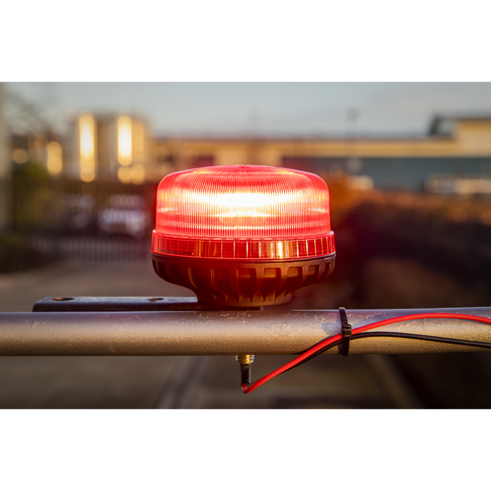 Warning Beacon with 12mm Bolt Fixing 36W SMD LED 12/24V - Red | WB951LEDR